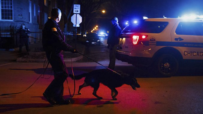 a man was shot dead by an accomplice as they tried to break into the home in the 2400 block of West Eastwood Avenue on the North Side shortly before 10 p.m. Tuesday, according to Chicago police. The intruders encountered residents at the front door, prompting one of them to fire shots at the porch, police said. The gunman's accomplice, 43-year-old Luis Antonio Morales, was struck in the head and pronounced dead on the scene. He lived in the 10500 block of West Grand Avenue in Melrose Park, according to the Cook County medical examiner’s office.