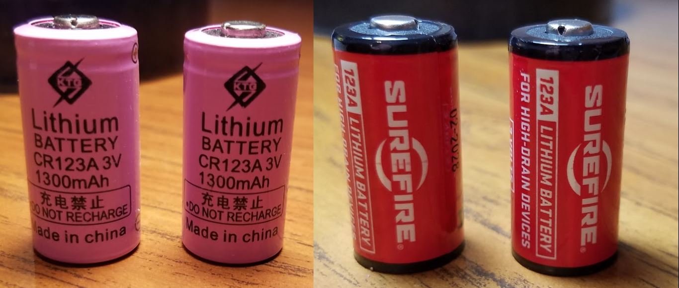Fake Surefire X300u Batteries vs Real Surefire X300u Batteries