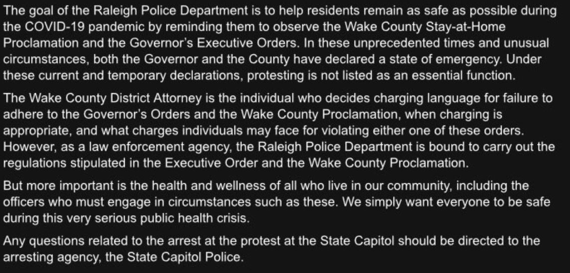 Police Statement