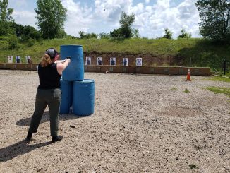 Shooting around barricades