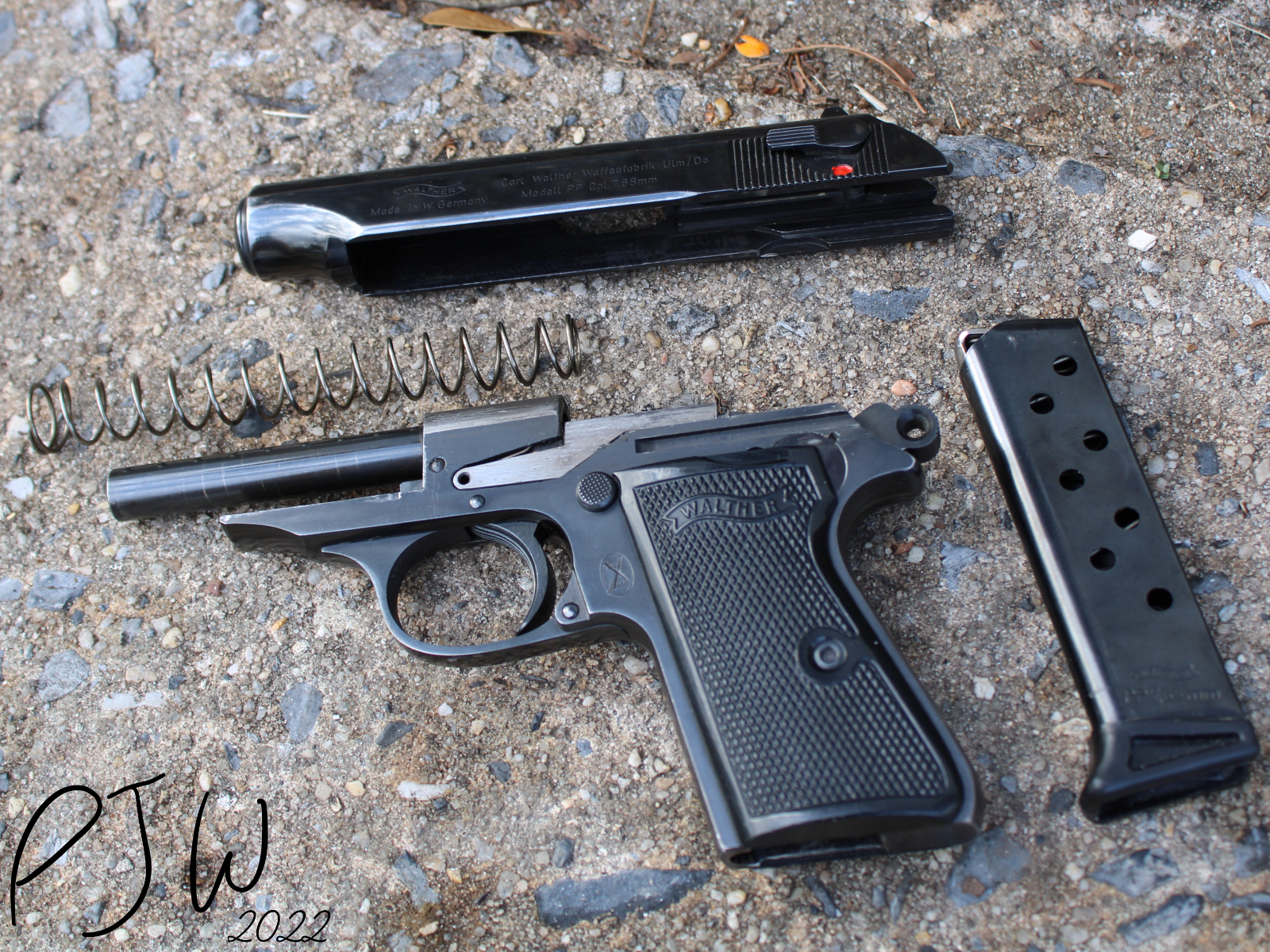Walther PP Dissasembled