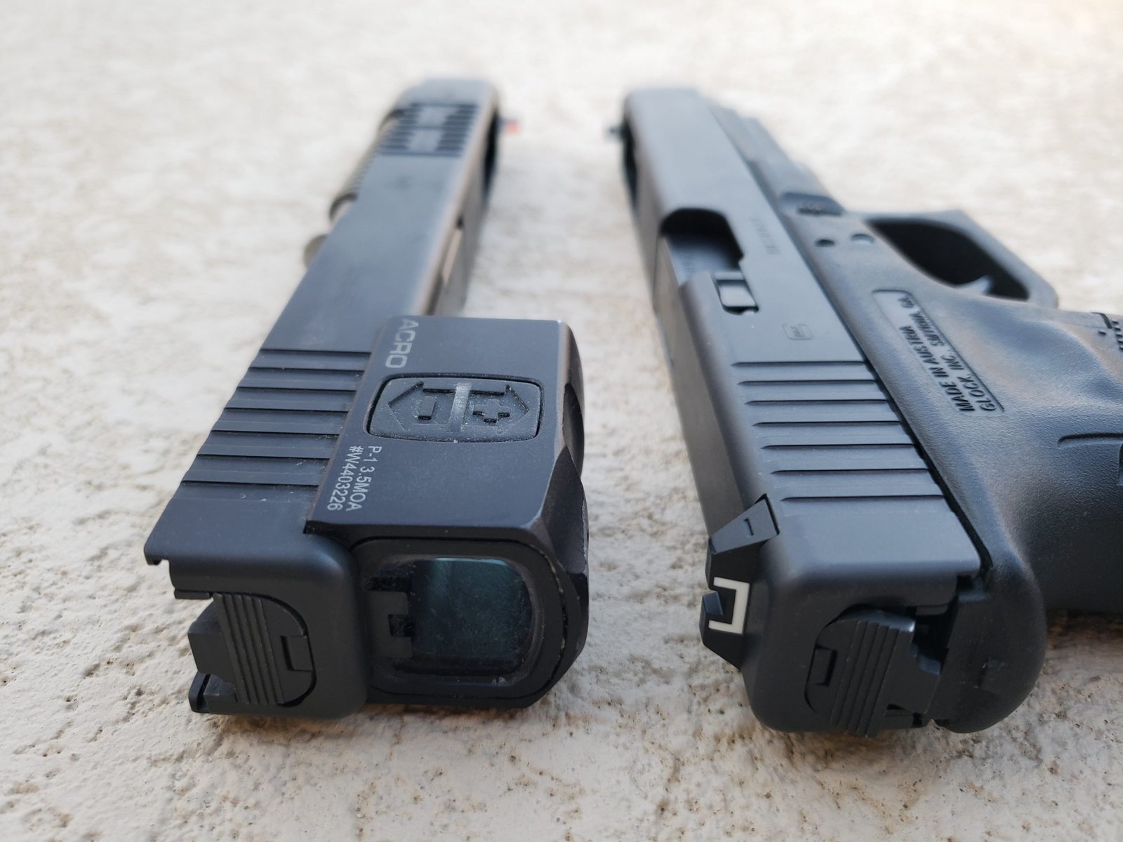 optics versus irons on pistols
