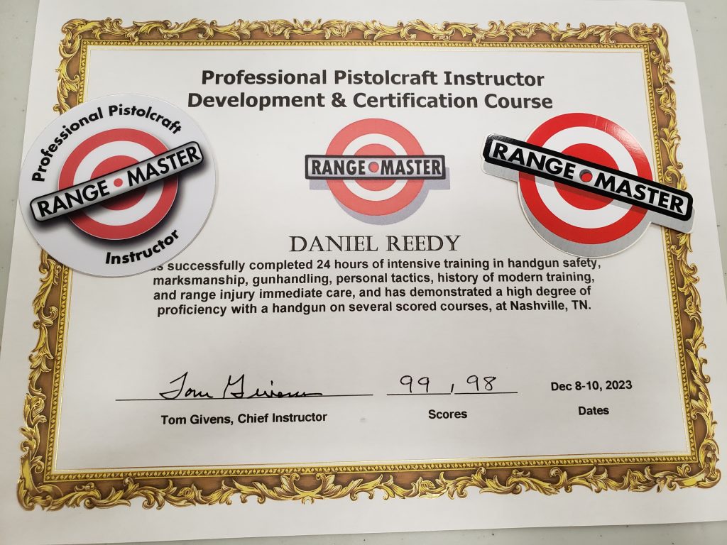 Rangemaster Professional Pistolcraft Instructor Development Course