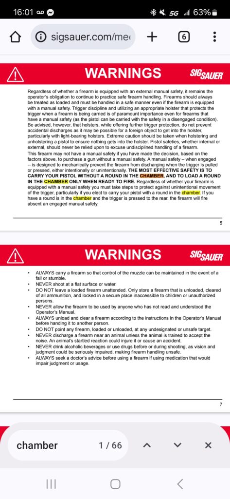 sig sauer p320 user manual