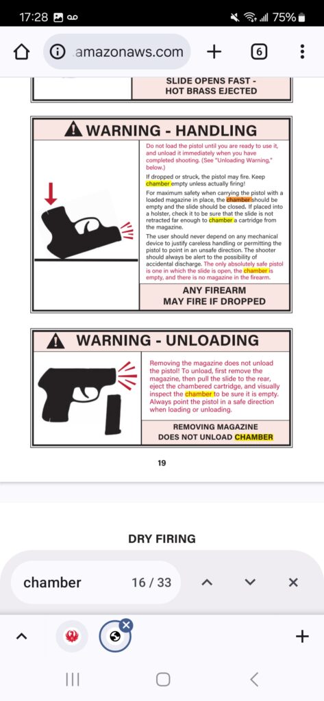 Ruger RXM Manual