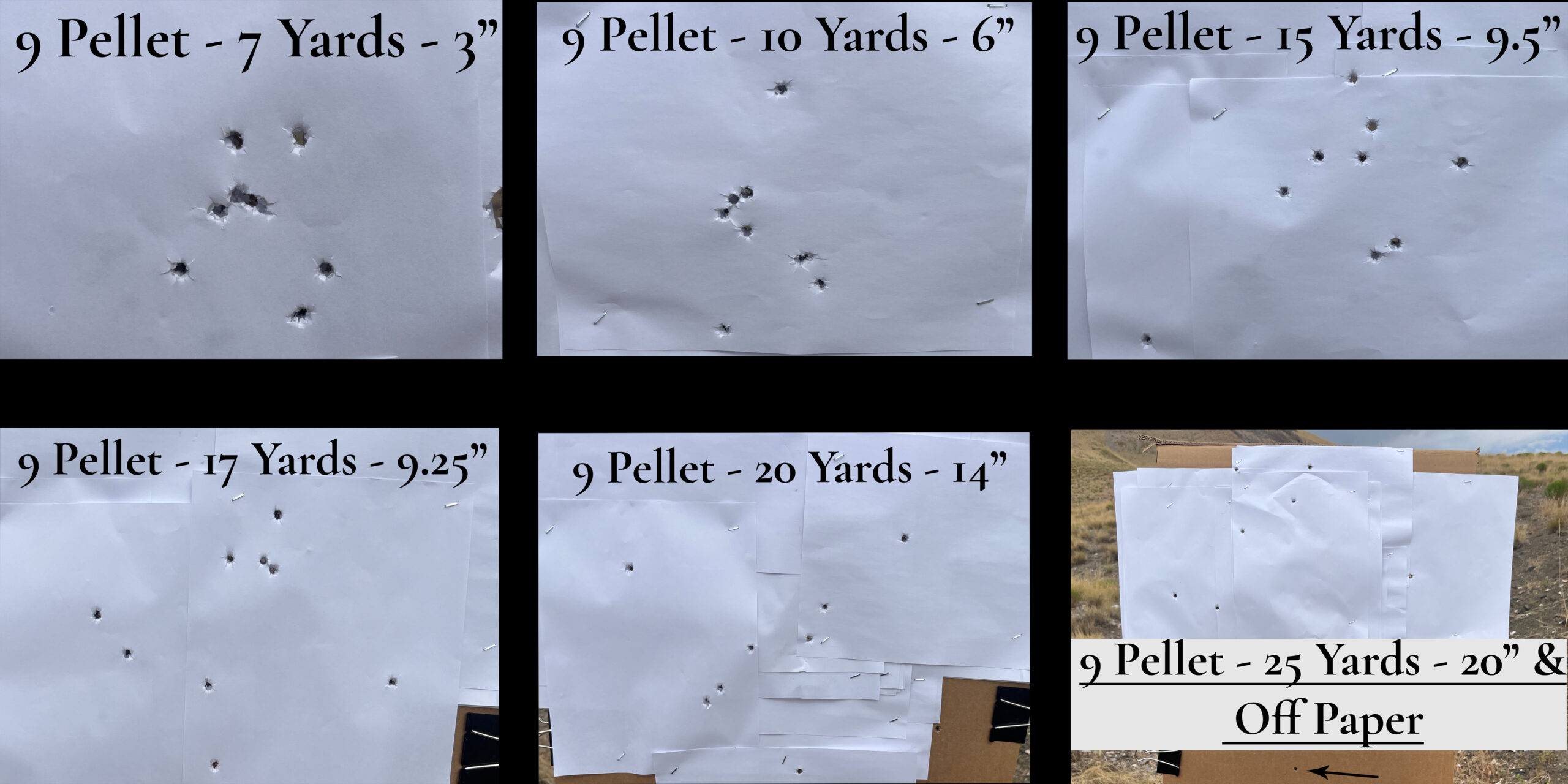 9 Pellet Buck Patterning Collage