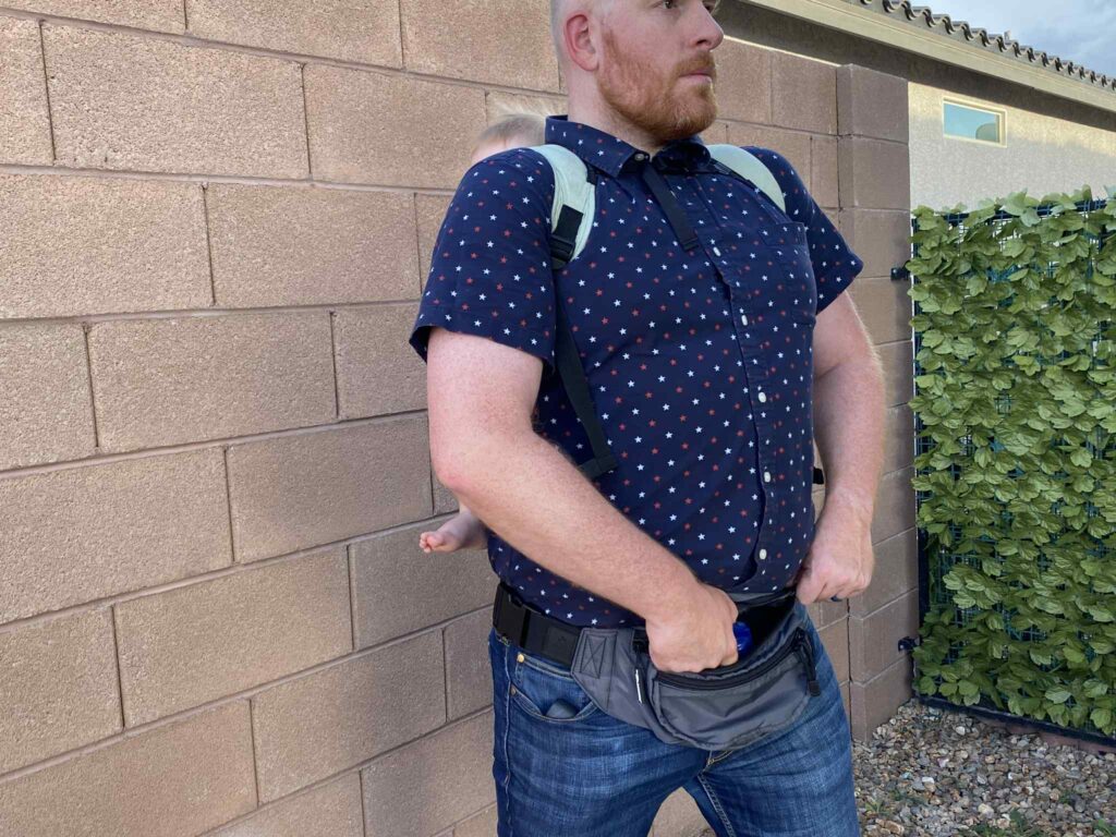 baby wearing carrying carry conceal concealed parent parents