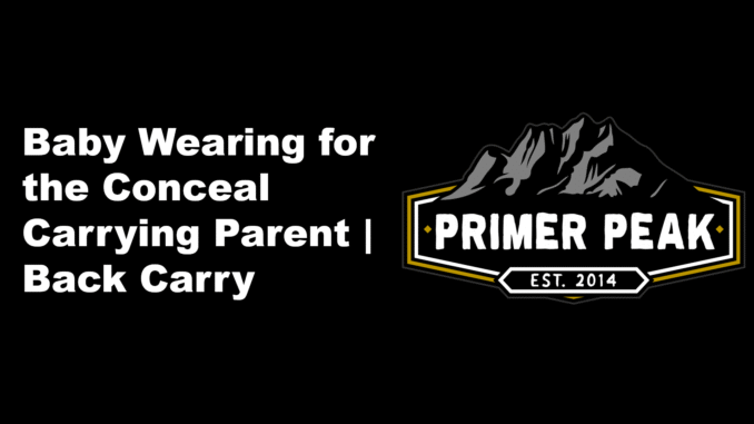 baby wearing conceal concealed carry parent back wear