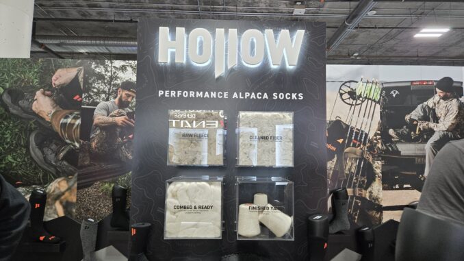 hollow alpaca wool socks shot show 2026