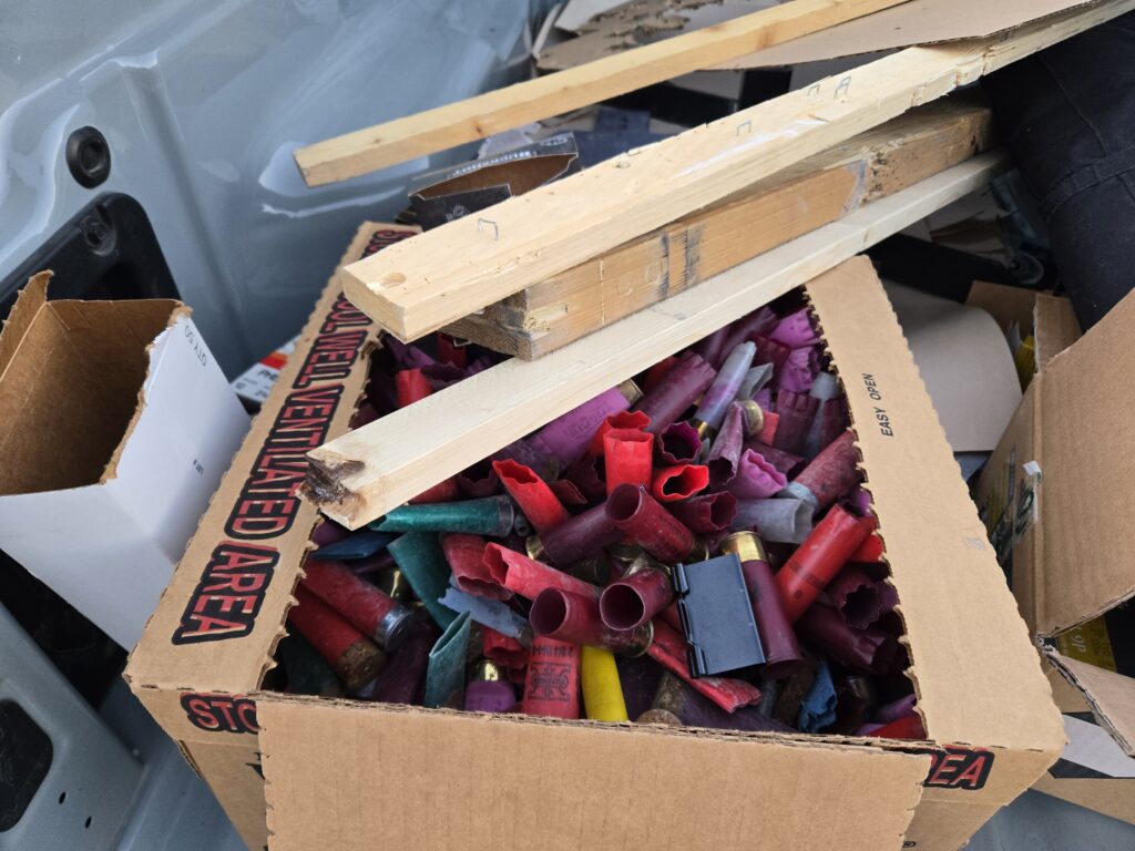 clean maintain public land shooting range space shotgun shell hull 