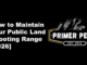 how to maintain your public land shooting range