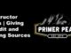 instructor tips credit sources